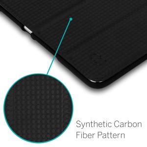 IPad Air Le migliori cover iPad - IVSO  Slim Smart Cover Carbon Fiber Zoom