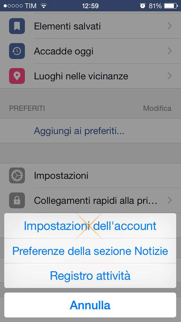 come disattivare video facebook iphone 2