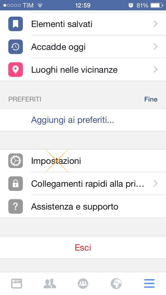 come disattivare video facebook iphone guida