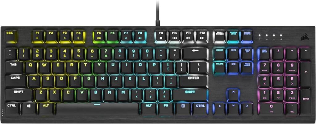 Corsair K60 RGB PRO LOW PROFILE tastiera Meccanica da Gioco