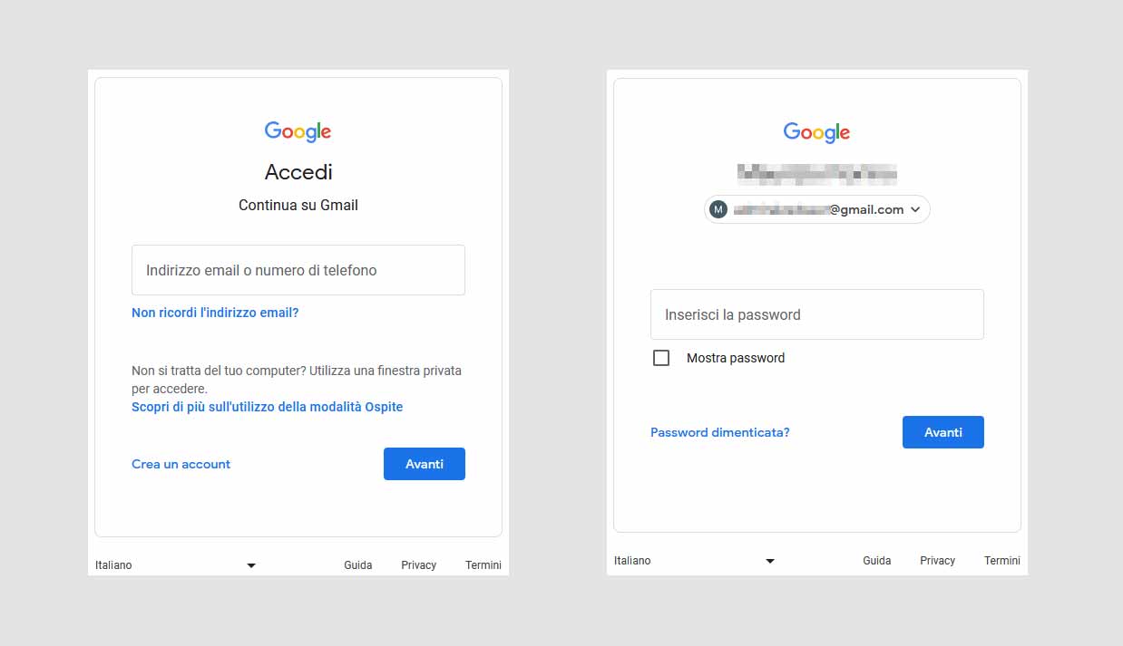 come accedere a gmail